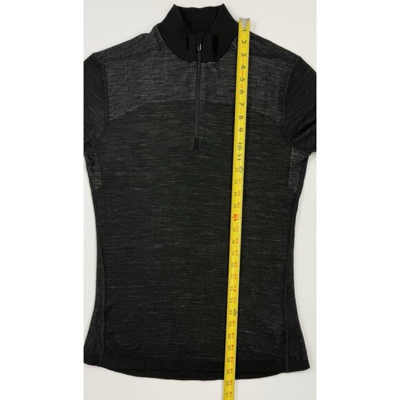 Smartwool Mens 1/4 Zip Base Layer Intraknit Thermal Merino Sz Large Black - Picture 14 of 14